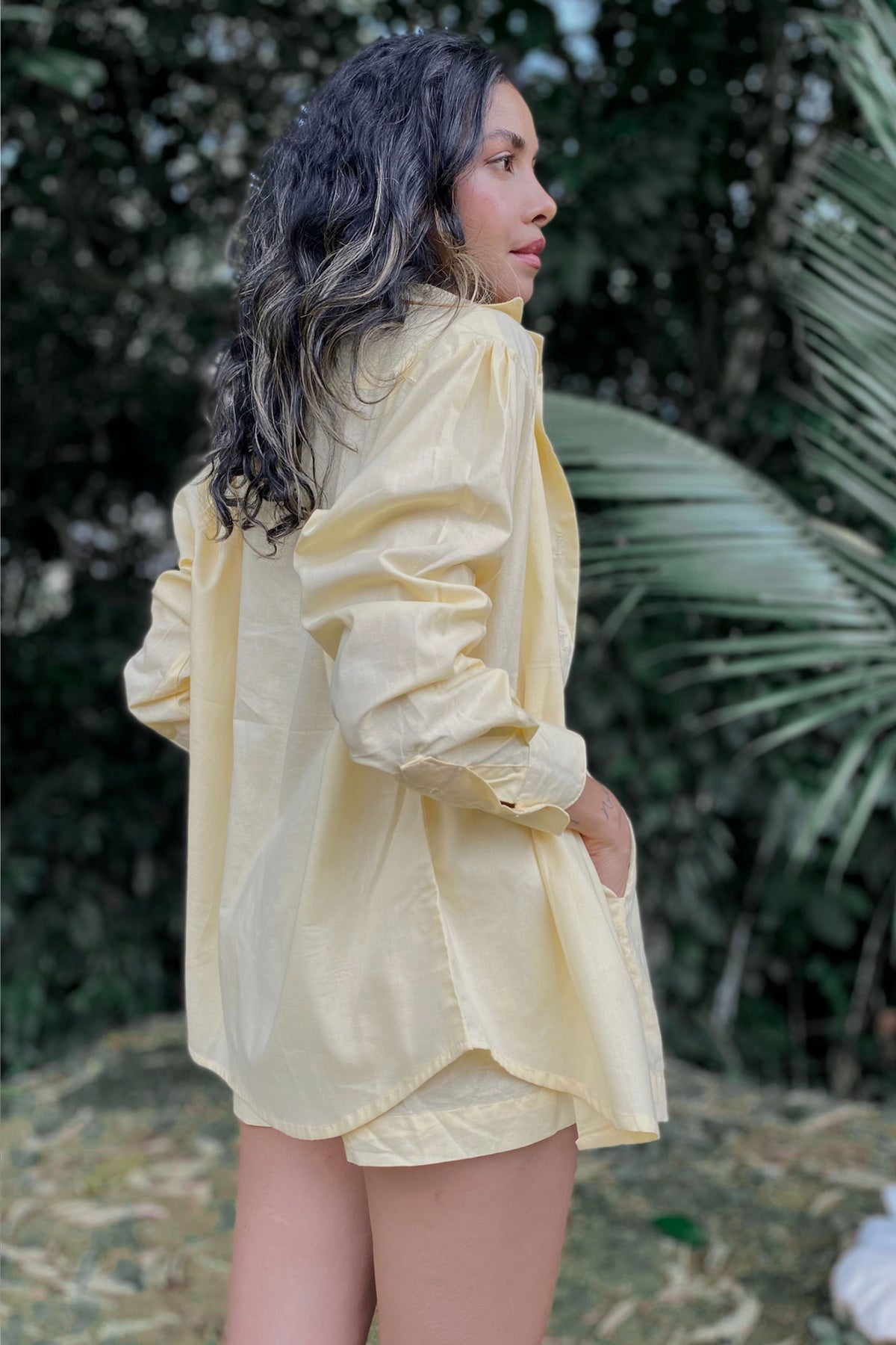 Camisa Oversize Varena amarilla