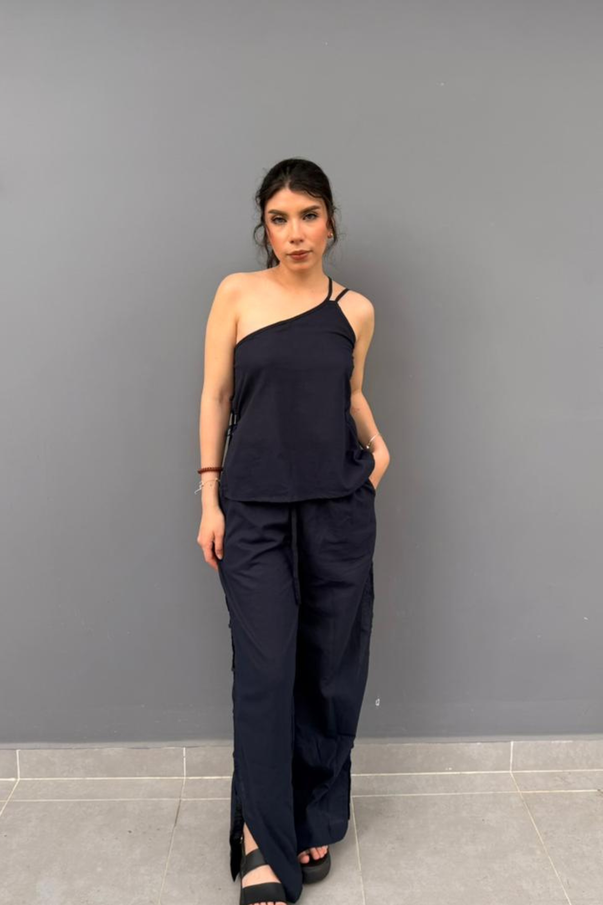 Top Ocaso Azul