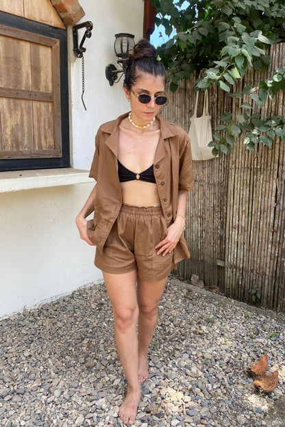 Short Lino Moca