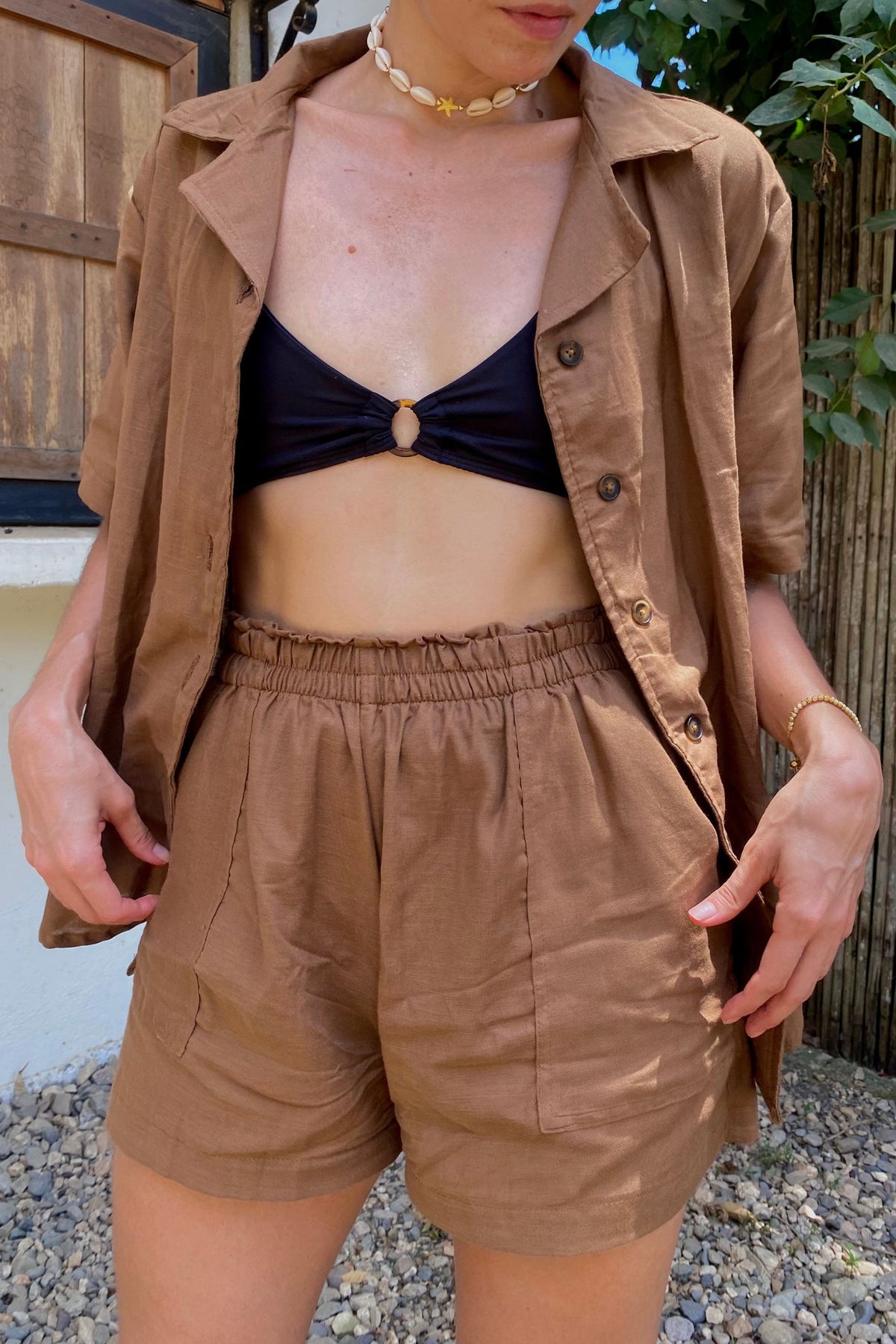 Short Lino Moca
